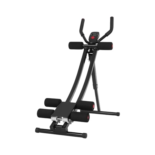 Ab Machine for Abs Workout, Foldable Abdominal Trainer Machine - color: Heavy Duty Pro