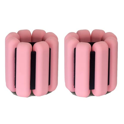 Unleash Your Potential! Ankle & Wrist Weights for Women – Adjustable Silicone Arm/Leg Set for Pilates, Yoga, Walking & Strength Training - color: pink 0.5 lbs per hand