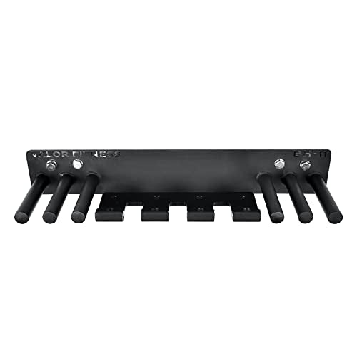 Valor Fitness Wall Mount Gym Storage Rack Organizer 6 Pegs - Sports Equipment Organizer for Jump Ropes Chains Weight Belt Hanger Home Gym - Max Weight 330 lbs.
