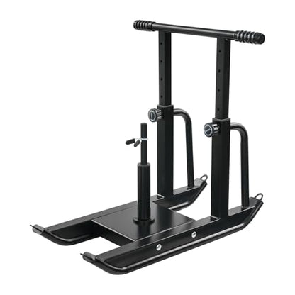 Adjustable Weight Sled for Training - 5 Height Levels, 440lbs Capacity, Lawn-Safe Push/Pull Fitness Sled for Strength Training