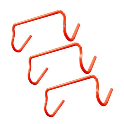 ARTIBETTER 3pcs Detachable Agility Speed Training Hurdles 19 X 9 Inch Orange Mini Sports Hurdles for Soccer Basketball Athletic Speed Training Equipment