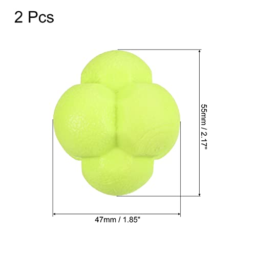 PATIKIL Bounce Reaction Balls Coordination Training Ball Agility Trainer TPR High Difficulty, for Speed Reflex, Pink