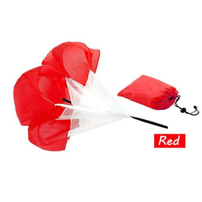 Running Speed Chute Resistance Parachute 56 inch Powerchute Umbrella Training Sprint Power Soccer Trainer for Runner, Football, Soccer Drilling