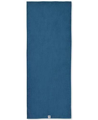 Gaiam Yoga Towel - Mat Sized Active Dry Non Slip Moisture Wicking Sweat Absorbent Microfiber Hot Yoga Towel for Women & Men | Stay-Put Corner Pockets (70" Long x 26" Wide)