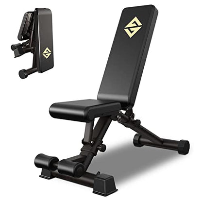 Adjustable Weight Bench, Exercise Dumbbells Bench for Full Body Workout,Foldable Workout Bench for Home Gym