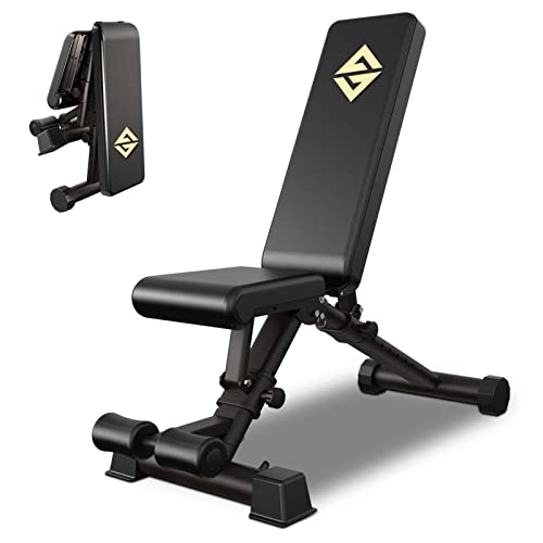 Adjustable Weight Bench, Exercise Dumbbells Bench for Full Body Workout,Foldable Workout Bench for Home Gym