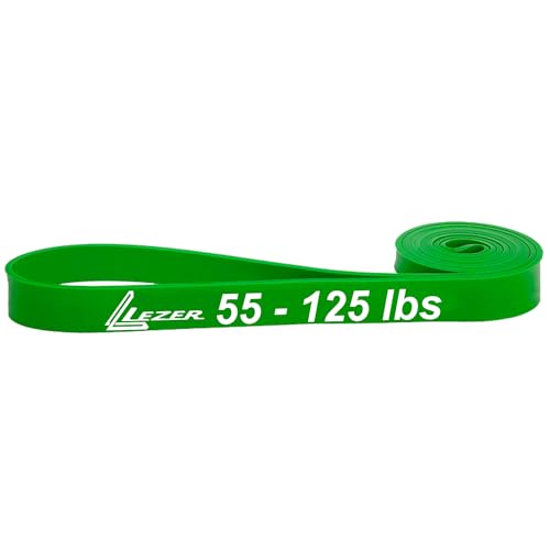 LEZER Resistance Bands - Pull Up Bands for Home Gym Fitness, Stretching, Physical Therapy & Training - Includes Instruction - color: 05 - Green