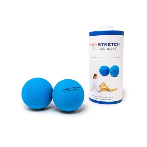 ProStretch Round Chucks, Soft Lacrosse Massage Balls for Myofascial Release, Plantar Fasciitis, and Full Body Deep Tissue Relief, Set of 2