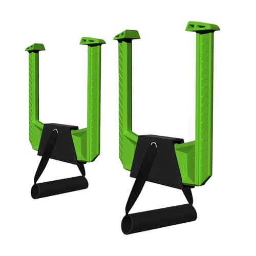 Doorway Pull Up Bars Portable Compact No Drilling Required Comfortable - color: Green
