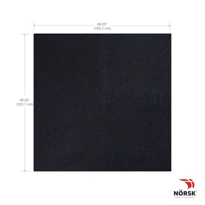 Dual-Surface Gym Exercise Mats 1/2" Thick EVA Interlocking Foam Tiles with Rubber-Tec Top Layer, Perfect Gym Flooring for Home Gym, 4 Tiles & 8 Trim Pieces
