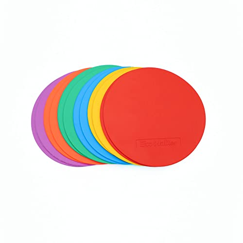 6inch Non-Skid Flat Cone Spot Markers for Sports Speed Agility Training - style: Without hole