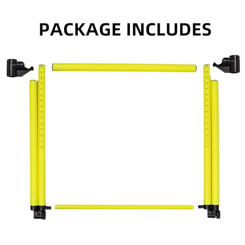 3Pcs Hurdles Training Equipment, Adjustable Height Hurdles Track and Field