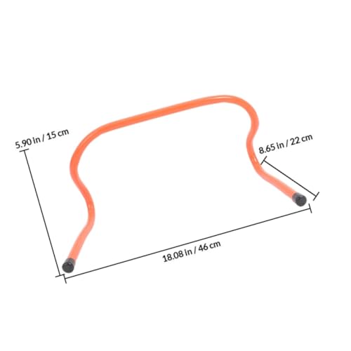 Baluue 4pcs Agility Speed Training Hurdles Plastic 15cm Lightweight Football Soccer Basketball Running Exercise Equipment for Youth Sports