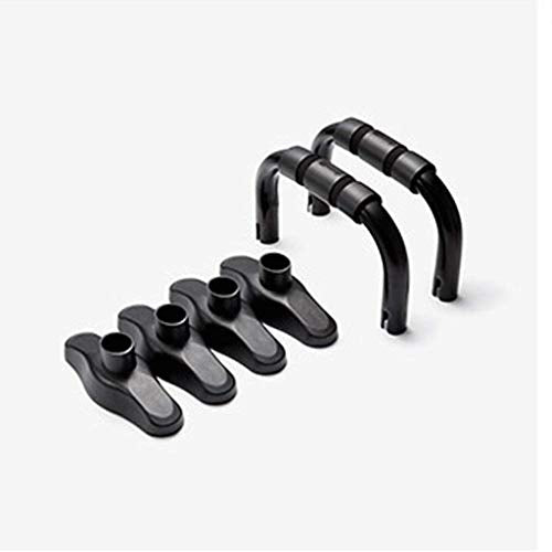 Stand with Adjustable Heights Includes Jump Rope Cushioned Foam Grip and Non-Skid Pad for Home Workout, Chest Tricep Bodyweight Training