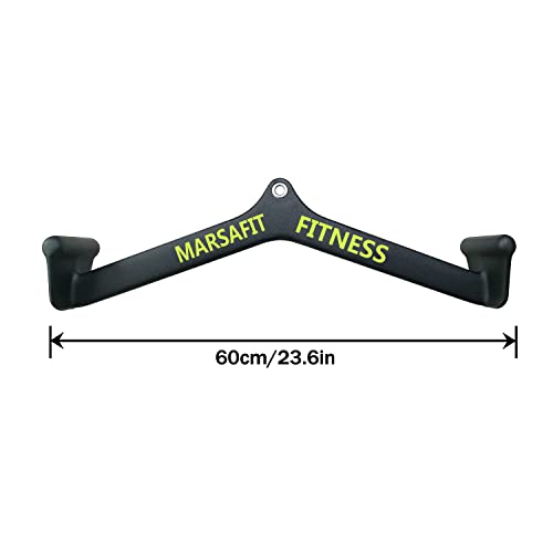 Home Gym Fitness Rowing T-bar V-bar Pulley Cable Machine Attachment, Bicep Curl Tricep LAT pulldown Bar Back Strength Training Handle Grips LAT Pull Down Bar for Seat Row Workout - style: BTBAR 1904