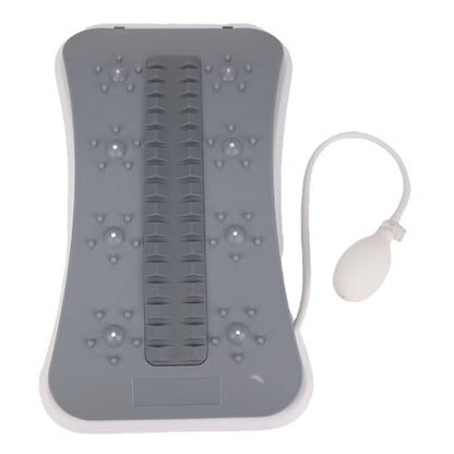Back Stretcher for Lower Back Pain Relief, Adjustable Lumbar Traction Device, Arch Lumbar Cracker Board, Cracking Device, Stretching Cushion, Stretch (Grey)