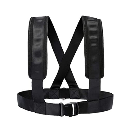 Fitness Accessories Sled Harness Tire Pulling Resistance Training Workout Adjustable Padded Shoulder Strap