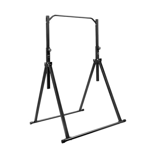 Pull Up Bar, Power Tower Dip Station for Home Gym Workout, Adjustable Horizontal Bar Triangular Pull Up Station Strength Training Equipment 440.92lbs Heavy Duty