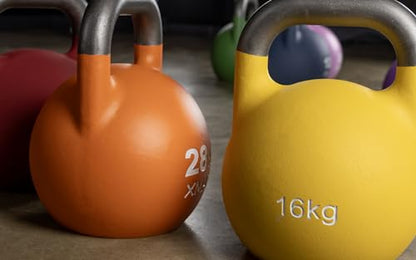 XMARK Kettlebells, Competition Kettle Bells for Strength Training, Squats, Deadlifts,Kettle Bell Swings, Exercise Equipment for Home and Gym - Available in Sizes From 8kg to 32kg