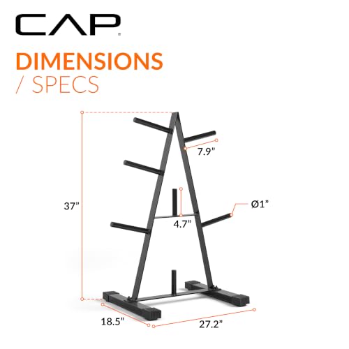 CAP Barbell Weight Plate Rack for 1-Inch Weight Plates