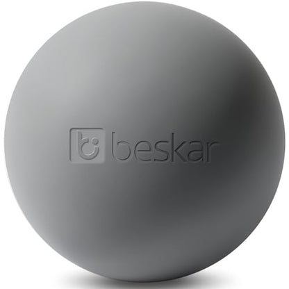 Massage Lacrosse Balls for Myofascial Release, Trigger Point Therapy and Yoga Therapy, Foot Massage Ball to Relieve Plantar Fasciitis Gray - color: Gray