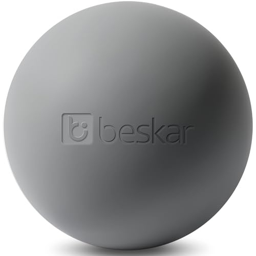 Massage Lacrosse Balls for Myofascial Release, Trigger Point Therapy and Yoga Therapy, Foot Massage Ball to Relieve Plantar Fasciitis Gray - color: Gray