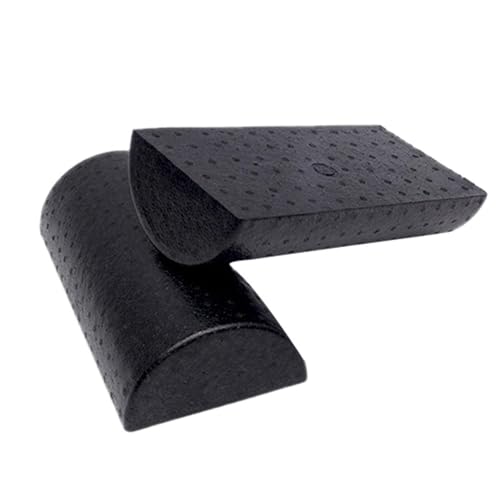 Half Cylinder Yoga Roller - Lightweight Half Moon Yoga Column Roller, Anti Slip D Shaped Foam Roller | Physical Therapyy Foam Roller, Recovery Foam Roller Suitable for Back Legs and Muscle Relief