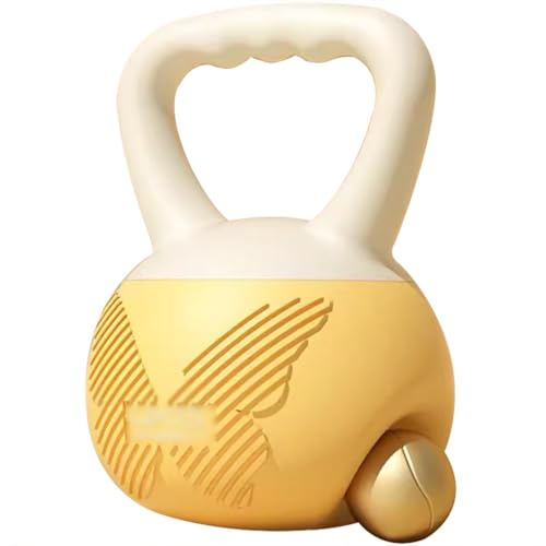 Kettlebell Weights Office Strength Training Soft Kettle Bells, Gym Muscle Strengthening Kettle Ball, Ergonomic Wave Handle, Gift(Yellow-10kg) - color: Yellow-10kg
