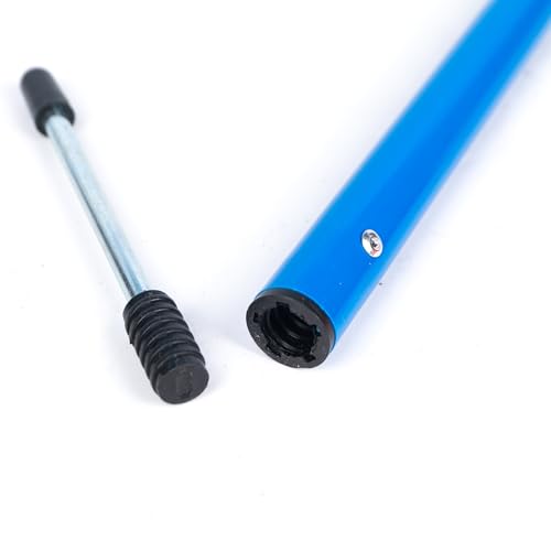 6 Pcs 5FT Adjustable Agility Training Poles for Soccer,Basketball,Football,Dog,Horse Training-Speed and Agility Training Equipment Sports Training Sticks with Stainless Steel Ground Nails - color: Blue