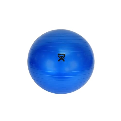 CanDo Inflatable Exercise Ball - Blue 12", Durable Extra Thick Non-Slip Stability Ball for Core Workouts, Yoga, Pilates, Active Seating, Physical Therapy, Pregnancy, Home Gym, Flexibility