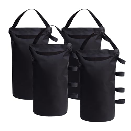 Canopy Weight Bags 200 lbs, Heavy Duty 1680D Tent Weights Sand Bags for Canopy Legs, Outdoor Sandbag Weights for Sun Shelter, Patio Umbrella, Gazebo (Sand Not Included)