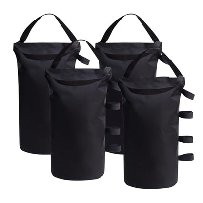 Canopy Weight Bags 200 lbs, Heavy Duty 1680D Tent Weights Sand Bags for Canopy Legs, Outdoor Sandbag Weights for Sun Shelter, Patio Umbrella, Gazebo (Sand Not Included)