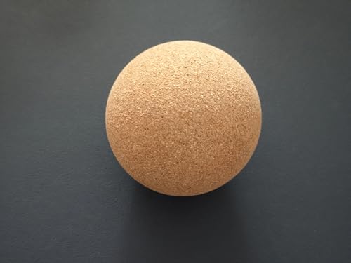 Edemsport Eco Cork Massage Ball – Natural Cork for Yoga, Pilates, Trigger Point & Deep Tissue Massage, Myofascial Release & Muscle Relief Tool (2.36/2.76/3.94 inch – Choose Size) (2,36)