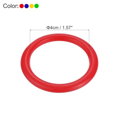 PATIKIL Carnival Ring-Toss Rings Set Plastic Hoops for Outdoor Party Favor Game Booth