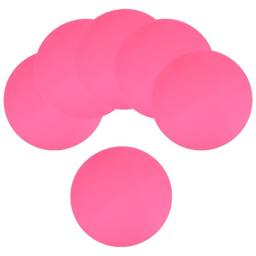 Spot Markers for Agility Dot, Non-Slip Poly Spots Floor Dots Flat Field Soccer Training Equipment for Gym - color: Pink
