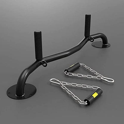 Wall Mounted Pull Up Bar, Strength Training Pull-UP Bars, Heavy Duty Chin Up Bar Wall Mount with Exercise Bands, for Home Gym Indoor Outdoor