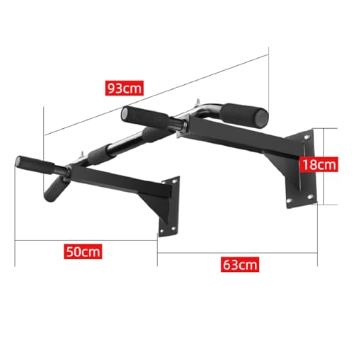 Portable Chin Up Bar,Heavy Duty Pull-Up Bar,Wall Mounted Pull Up Bar Need to Drill Holes for Home Gym Exercise Max Load 600lbs