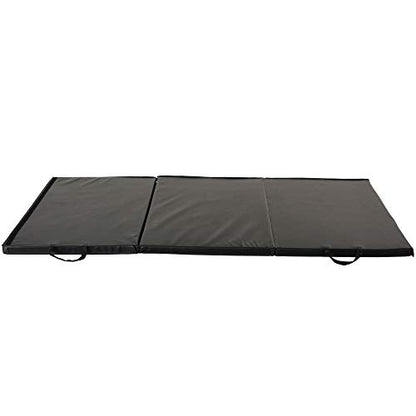 Sunny Health & Fitness Tri-Folding & Puzzle Exercise Mats – Extra Thick, Durable, Non-Slip, Water-Resistant Cushioning for Home Gym, Yoga, MMA, Gymnastics, Cardio, and Core Workouts - style: 6 FT x 3 FT