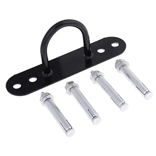 U/ D Suspension Ceiling Anchor Wall Mount Trainer Bracket for Yoga Swings Hammock Battle Rope Black