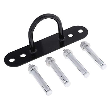 U/ D Suspension Ceiling Anchor Wall Mount Trainer Bracket for Yoga Swings Hammock Battle Rope Black