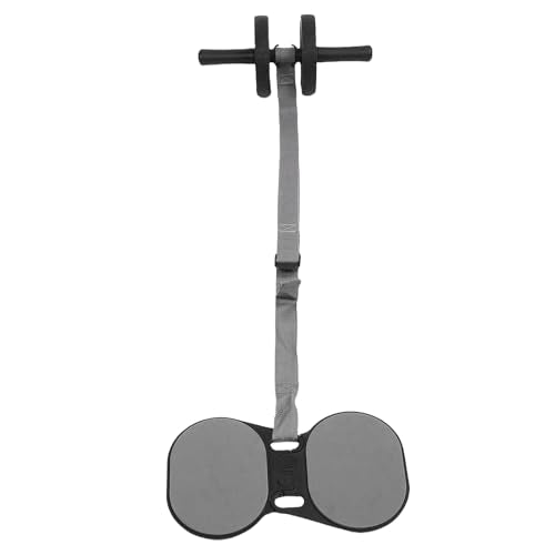 Abdominal Wheel Roller with Automatic Resilience, Knee Pad & Pull Strap, Dual Wheel Ab Workout Equipment for Home Gym