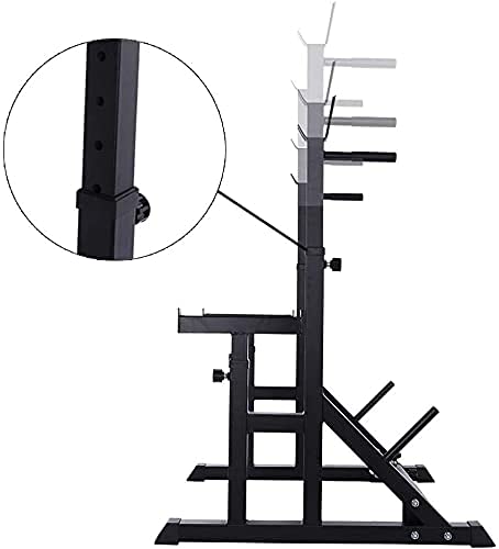 Multifunctional Dumbbell Bench Folding Multi-Function Barbell Rack 330LBS Capacity Dip Stand Fitness Adjustable Rack Weight Lifting Bench Press Dipping Station for Home/Office/Gym