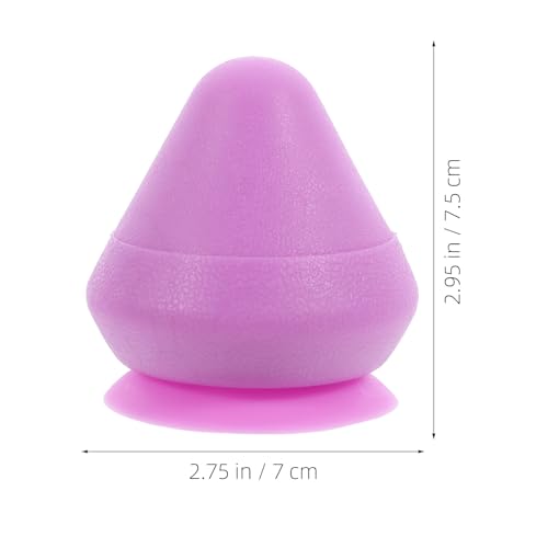 Beavorty 1Pcs Mountable Massage Ball Trigger Point Cone Massage Ball with Suction Cup Massager Wall Ball Massager Deep Tissue Massage Tool for Back Foot Neck Plantar Fasciiti-s Purple