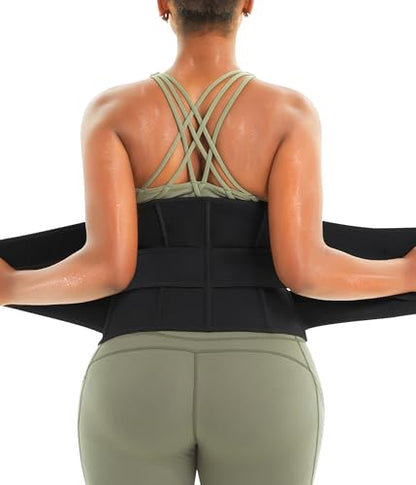 Eleady Waist Trainer Trimmer Belt for Women Corset Slimming Body Shaper Cincher Sauna Sweat Band Workout Sport Girdles - size: XX-Large