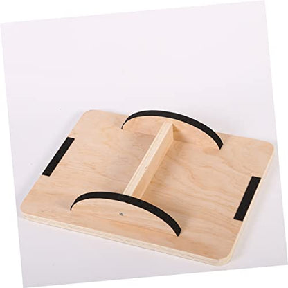 BESPORTBLE Wobble Board for Home Twist Balance Training Mat Advertising Board Barbell Pad Steel Slant Board Skim Board Rack Signs Puzzle Board Poster Board Adjustable Dumbbell Sport Wooden