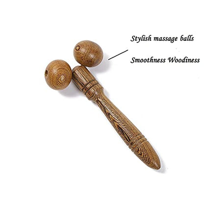 Broman Gua Sha, Muscle Roller, Wood Therapy Massage Tools/Reflexology Tools Used as Facial Arm Hand Body Calf Leg Foot etc Massager, Roller Massager