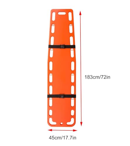 Foldable Lifeguard Spine Board Stretcher - Plastic Water Backboard, 350Lb Capaci, Floatable Design for Emerncy Response & Quick Recovery - color: Straight