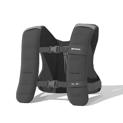 STEPR Professional Home Gym Transformation Kit – 10lb Weighted Training Vest, Elite Resistance Band System, Bluetooth Heart Rate Monitor & Booty Bands