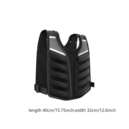 Weighted Vest Weight Vest Weighted Jacket with Reflective Stripe for Running Calisthenics