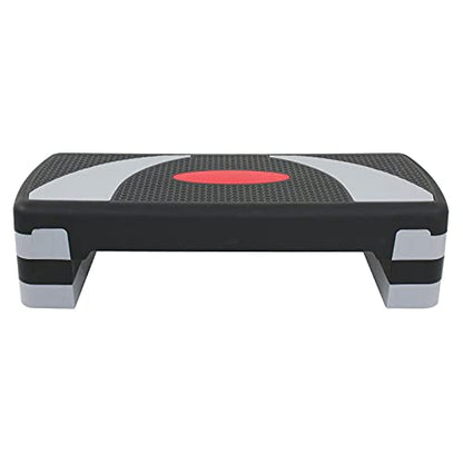 ZENY 31’’ Aerobic Step Platform, Adjustable Exercise Workout Stepper with Stable Risers, Stand Up Steppers for Exercise at Home, Fitness Equipment for Home Gym